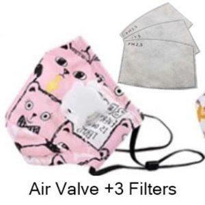 Children's Washable Cotton Face Mask - Pink